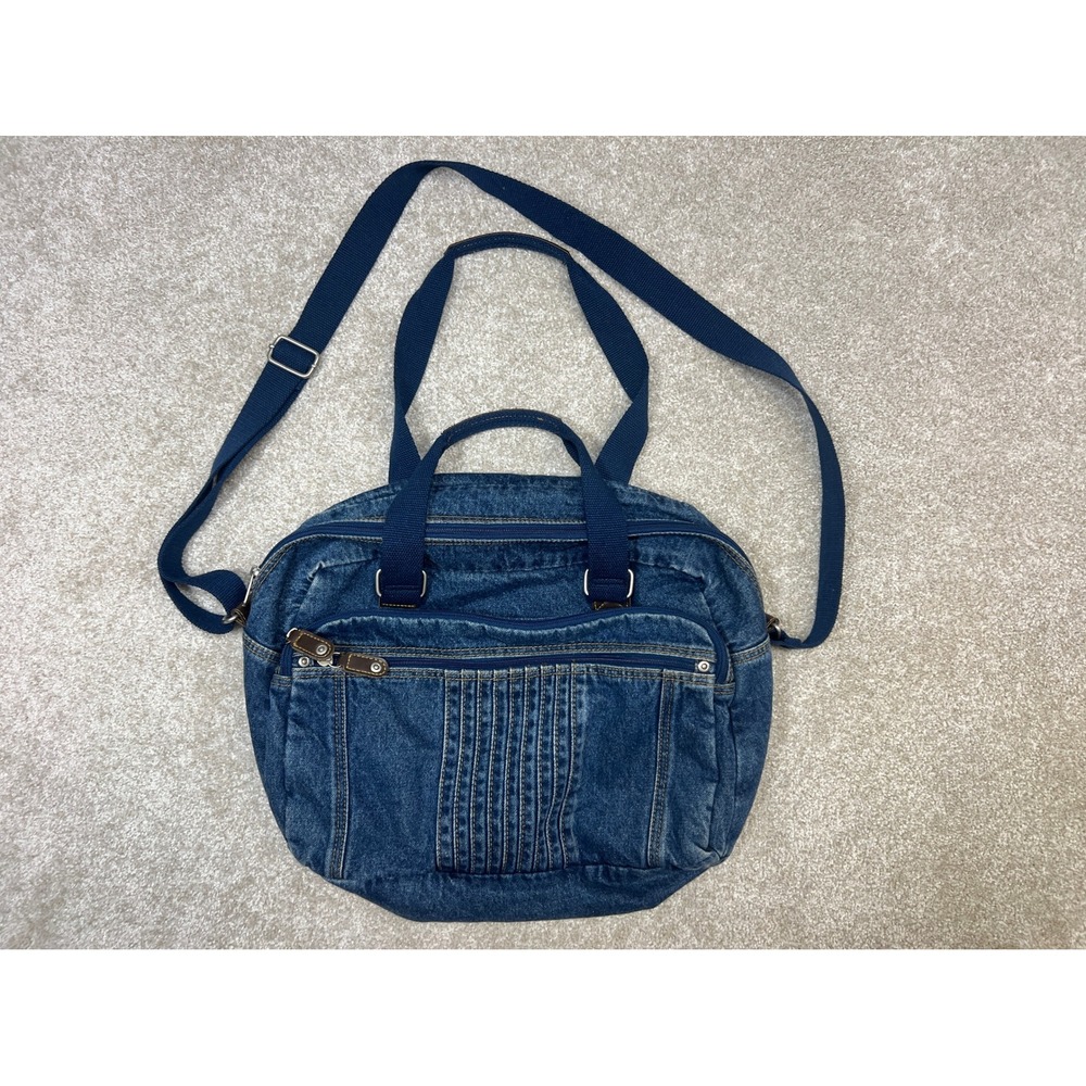 Denim Shoulder Bag Crossbody Blue‎ Jean Messenger Bag